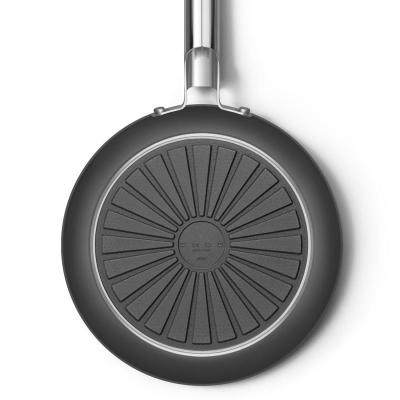 SMEG 50s Style Frypan With Long Handle In Black - CKFF2601BLM