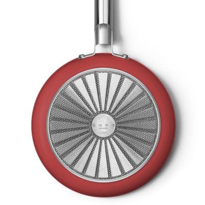 SMEG 50s Style Frypan With Long Handle In Red - CKFF2601RDM