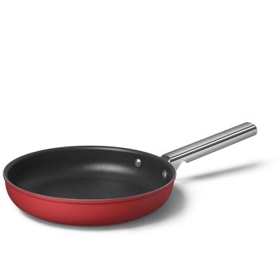 SMEG 50s Style Frypan With Long Handle In Red - CKFF2601RDM