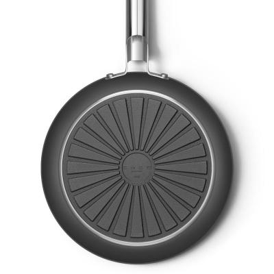 SMEG 50s Style Frypan With 28 Inch Diameter In Black - CKFF2801BLM