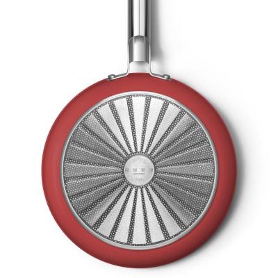 SMEG 50s Style Frypan With 28 Inch Diameter In Red - CKFF2801RDM