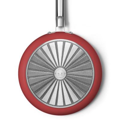 SMEG 50s Style Frypan With 30 Inch Diameter In Red - CKFF3001RDM