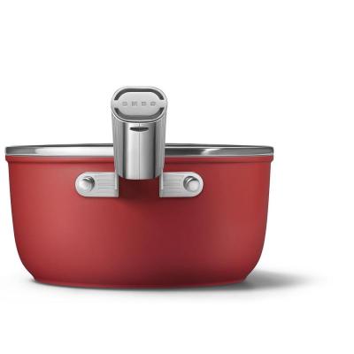 SMEG 50s Style Saucepan With 20 Inch Diameter In Red - CKFS2011RDM
