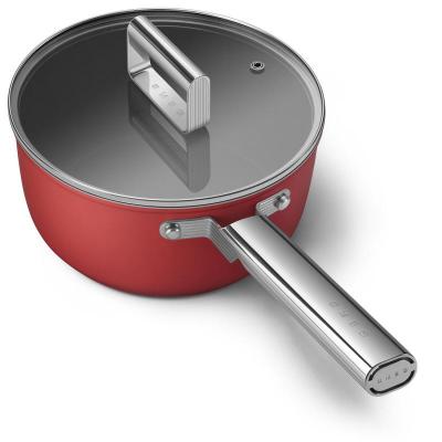 SMEG 50s Style Saucepan With 20 Inch Diameter In Red - CKFS2011RDM