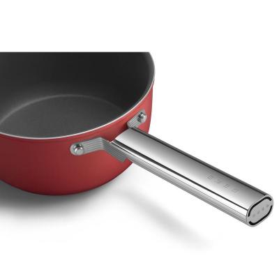 SMEG 50s Style Saucepan With 20 Inch Diameter In Red - CKFS2011RDM