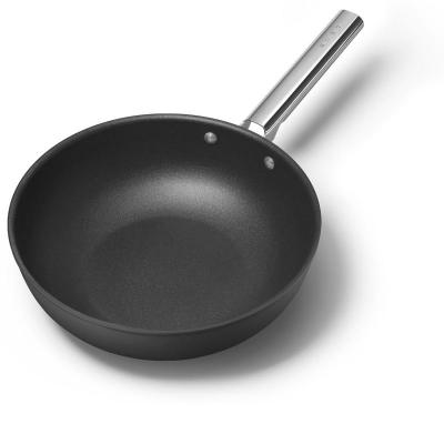 SMEG 50s Style Cookware Wok With 30 Inch Diameter In Black - CKFW3001BLM