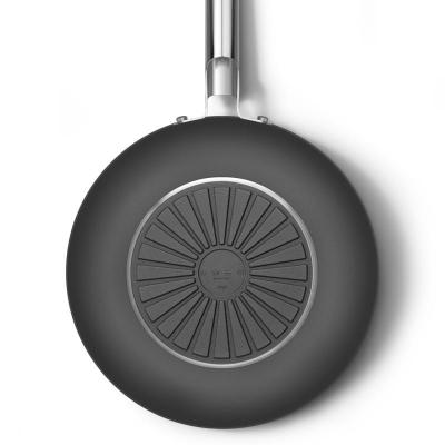 SMEG 50s Style Cookware Wok With 30 Inch Diameter In Black - CKFW3001BLM