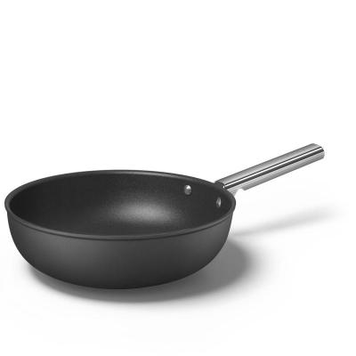 SMEG 50s Style Cookware Wok With 30 Inch Diameter In Black - CKFW3001BLM