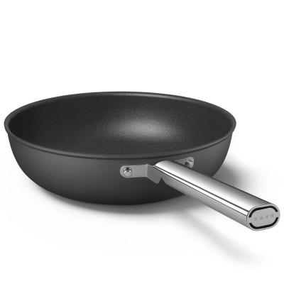 SMEG 50s Style Cookware Wok With 30 Inch Diameter In Black - CKFW3001BLM