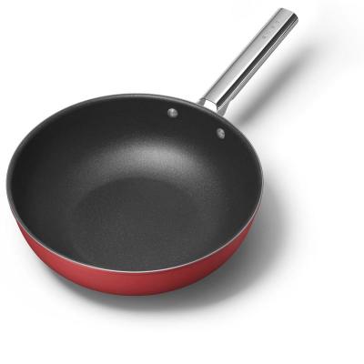 SMEG 50s Style Cookware Wok With 30 Inch Diameter In Red - CKFW3001RDM