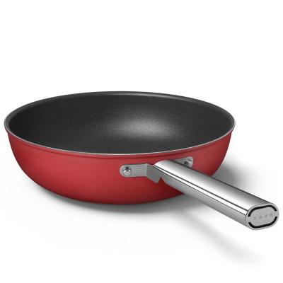 SMEG 50s Style Cookware Wok With 30 Inch Diameter In Red - CKFW3001RDM