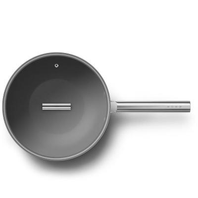 SMEG 50s Style Cookware Wok With 30 Inch Diameter In Red - CKFW3001RDM