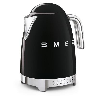 SMEG 50s Style Kettle With Plastic Button In Black - KLF04BLUS