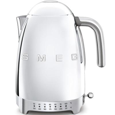 SMEG 50s Style Kettle With Plastic Button In Stainless Steel - KLF04SSUS