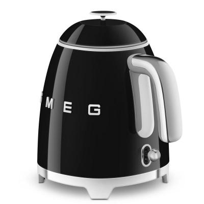 SMEG 50s Style Kettle With Chrome Base In Black - KLF05BLUS