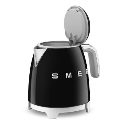 SMEG 50s Style Kettle With Chrome Base In Black - KLF05BLUS