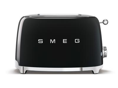 SMEG 50s Retro Style Aesthetic 2x2 Slice Toaster - TSF01BLUS