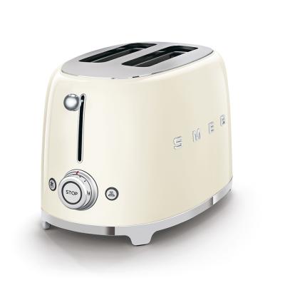 SMEG 50s Retro Style Aesthetic 2x2 Slice Toaster - TSF01CRUS
