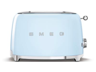 SMEG 50s Retro Style Aesthetic 2x2 Slice Toaster - TSF01PBUS