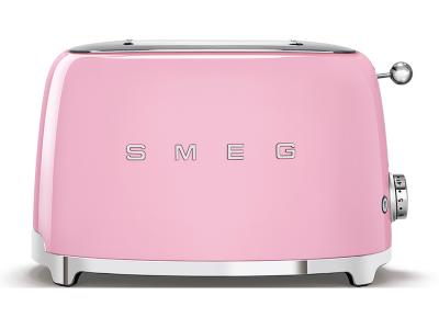 SMEG 50s Retro Style Aesthetic 2x2 Slice Toaster - TSF01PKUS