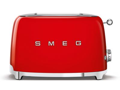 SMEG 50s Retro Style Aesthetic 2x2 Slice Toaster - TSF01RDUS