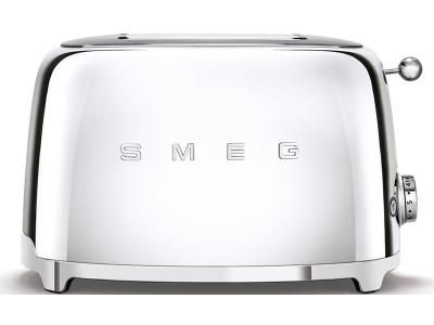 SMEG 50s Retro Style Aesthetic 2x2 Slice Toaster - TSF01SSUS