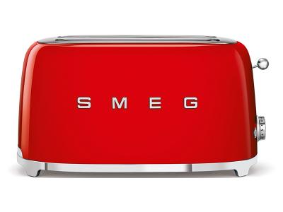 SMEG 50s Retro Style Aesthetic 4x2 Slice Toaster - TSF02RDUS