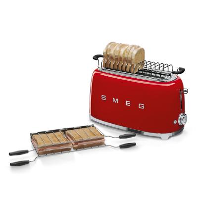 SMEG 50s Retro Style Aesthetic 4x2 Slice Toaster - TSF02RDUS