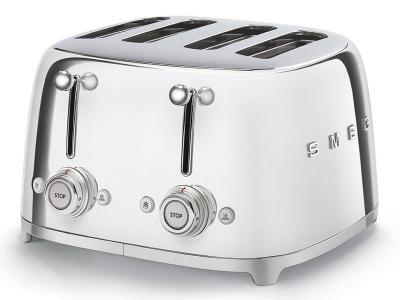 SMEG 50s Retro Style 4x4 Slice Toaster - TSF03SSUS