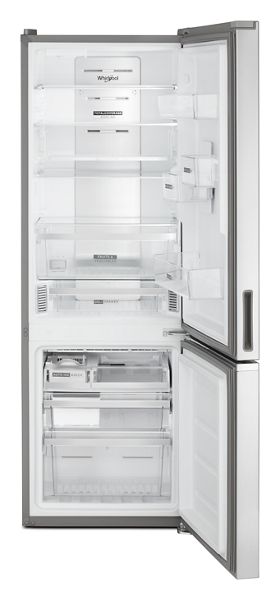 24" Whirlpool 12.9 Cu. Ft. Fingerprint Resistant Stainless Steel Bottom Freezer Refrigerator - WRB543CMJZ