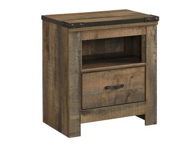 Signature Design by Ashley Trinell One Drawer Night Stand in  Brown - B446-91