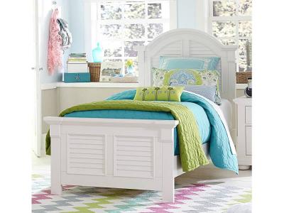 Summer House Twin Panel Bed - 607-YBR-TPB