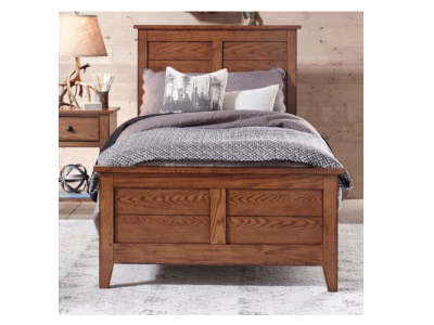 Grandpas Cabin Twin Panel Bed - 175-YBR-TPB