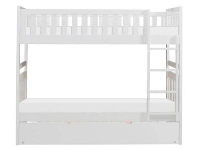 Galen Collection Transitional Twin Over Twin Bunk Bed with Trundle - B2053W-1*R