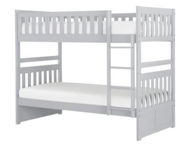 Orion Collection Twin Over Twin Bunk Bed in Gray Finish - B2063-TT-K