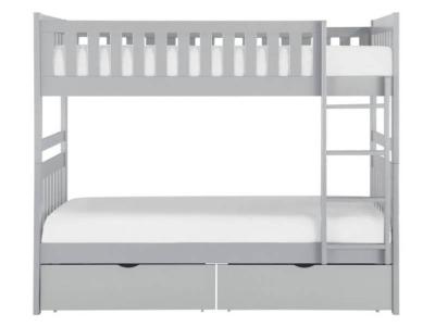 Orion Collection Twin Over Twin Bunk Bed with Storage Boxes - B2063-1*T