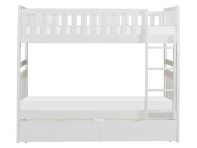 Galen Collection Twin Over Twin Bunk Bed with Storage Box - B2053W-1*T