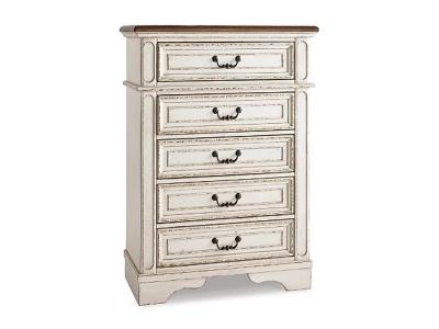 Signature Design by Ashley Realyn Chest B743-45 Chipped White