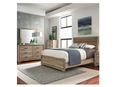 Sun Valley Queen Upholstered Bed - 439-BR-QUB