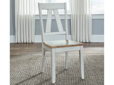 Liberty Furniture Lindsey Farm Splat Back Side Chair (RTA) - 62WH-C2500S