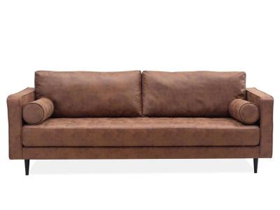 Metsofa Memphis Sofa in Saddle with Bolster Pillows - MEMPHIS-SOFA