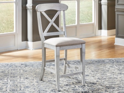 Liberty Furniture Ocean Isle Upholstered X Back Counter Chair (RTA) - 303W-B300124