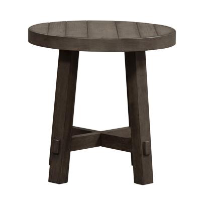 Liberty Furniture Modern Farmhouse Splay Leg Round End Table - 406-OT1024