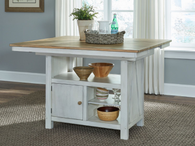 Liberty Furniture Lindsey Farm Kitchen Island - 62WH-CD-GTS