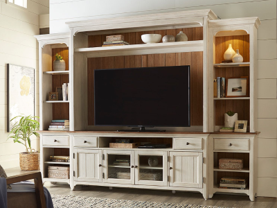 Liberty Furniture Farmhouse Reimagined Entertainment Center with Piers - 652-ENT-ECP