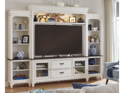 Liberty Furniture Allyson Park Entertainment Center with Piers - 417-ENT-ECP