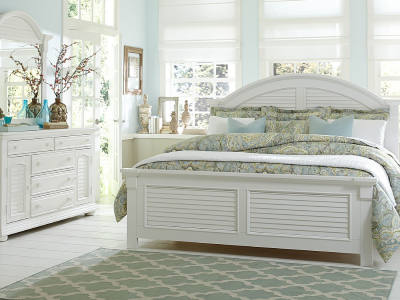 Liberty Furniture Summer House I 6 Piece Queen Panel Bedroom Set - 607-BR-QPB-607-BR32-607-BR51-607-BR61