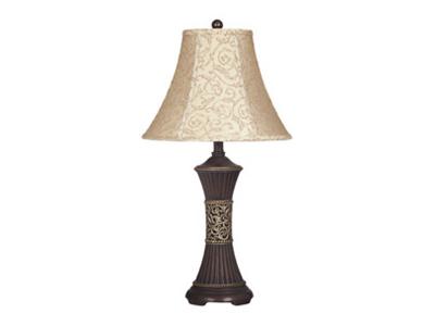 Signature Design by Ashley Mariana Poly Table Lamp in Bronze Finish - L372944 