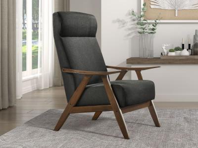 Kalmar Collection Accent Chair Grey - 1077DG-1