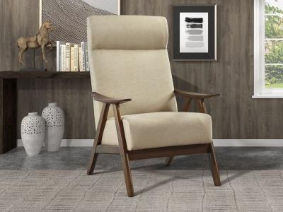 Kalmar Collection Accent Chair Light Brown - 1077BR-1
